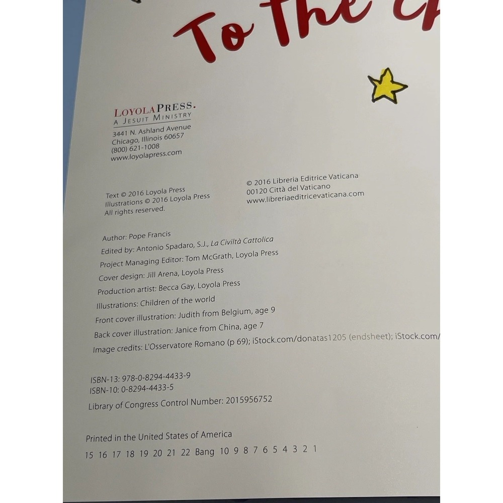 Dear Pope Francis The Pope Answers Letters from Children Hardcover Book 2016 - Picture 7 of 8